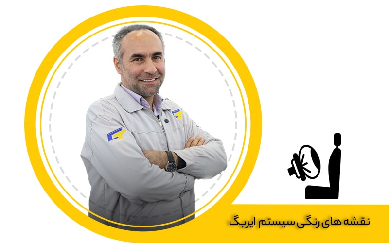 نقشه های رنگی سیستم ایربگ